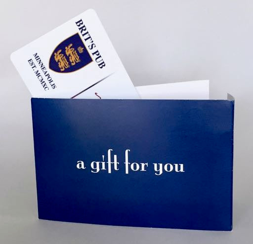 Gift card envelope with room for personal message and card value inside.