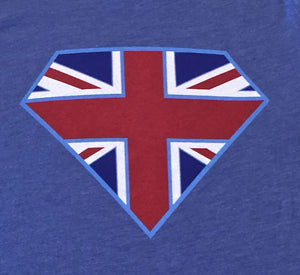 SuperBrit Icon - printed on front of tee
